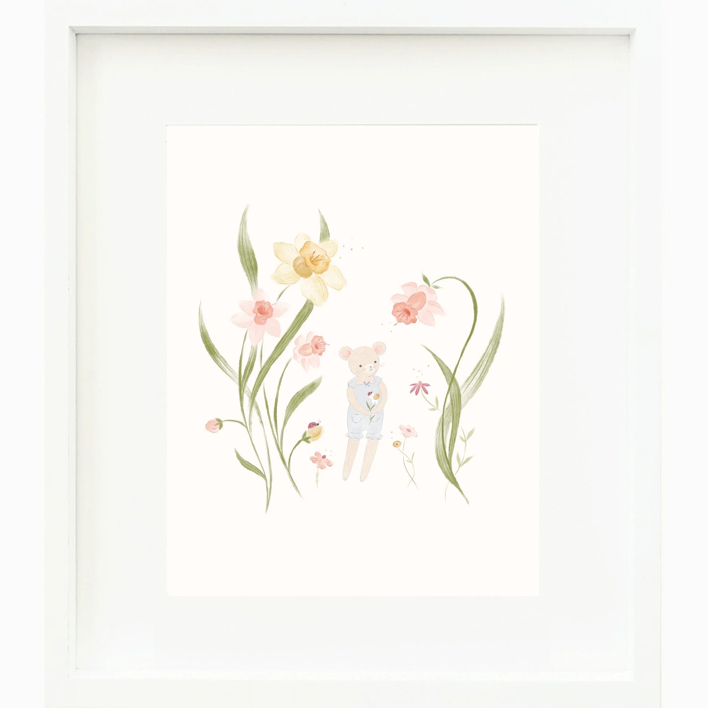 Beatrice's print (periwinkle) (8"x10")